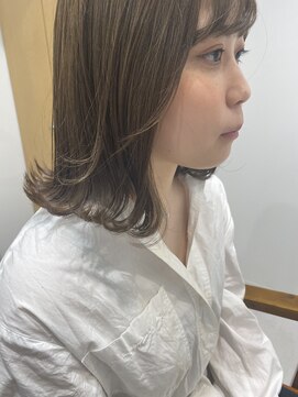 ネイロ 錦糸町(NeiRo) ボブカーキグレージュマッシュショート大人かわいい