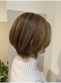 大人可愛いショートボブ