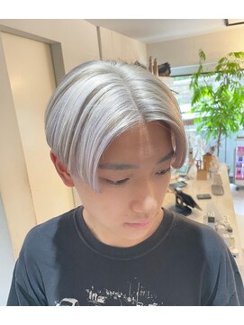 アクト(ACT) プラチナベージュ/メンズハイトーン/センター分け