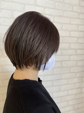 ビス ヘア アンド ビューティー 西新井店(Vis Hair＆Beauty) 前下がりショートボブグレージュ暗髪透明感艶髪西新井