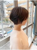 浦和ショートヘアショートカット白髪ぼかし白髪染めボブ40代50代