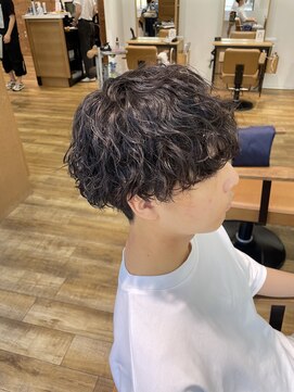 ネイビー(NAVY) 波巻きパーマのウェーブマッシュ☆