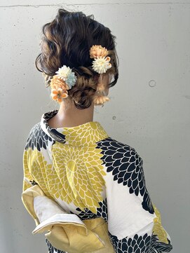 シュリット(schritt) 浴衣 サイドアップ ヘアセット エジリ