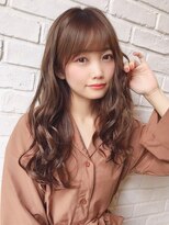 リープアルケー ヘアアンドヘッドスパ 錦糸町北口店(leap arche Hair&head spa)&nbsp;大人かわいい/レイヤーロング/グレーベージュ/前髪パーマ/錦糸町