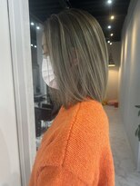 アフター(after) 10代.20代.30代バレイヤージュ/ボブ/オリーブベージュ