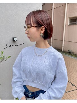 ソウ(sou) mao   暖色ミニボブ　小顔