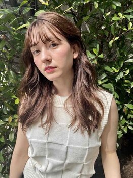 ネオリーブアピ 池袋店(Neolive api)の写真/【カット+フルカラー+リンケージ3stepTR¥9500~】小顔効果◎韓国風くびれヘア・レイヤーカットも【池袋】