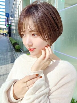 ロシェ 横浜店(loche) レイヤーカットオリーブベージュ×ダブルカラー×横浜