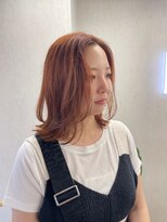 キジ(kiji)&nbsp;ピンクオレンジ / ミディアムボブ 〔久屋大通/久屋/丸の内〕