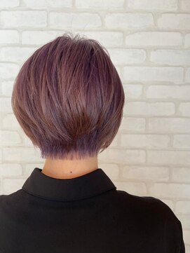 ビスイル 秋葉原店(Vis ill) 丸みボブ/ラベンダー/くすみカラー/大人可愛い/似合わせカット