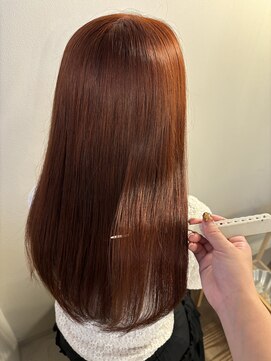 ココルアナ(coco luana) レイヤーカット/オレンジカラー/韓国風/髪質改善/