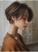 ★暗めカラーグランマッシュフェイスフレーミングデザインカラー