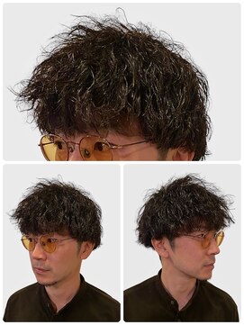 銀座マツナガ 浅草店 ツーブロマッシュ×ツイストスパイラルパーマ