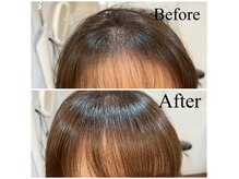 ホクレア(Hokule'a)の雰囲気（特殊なハサミ、ヘアリセッターを使うとご覧の通り前髪が下ります）
