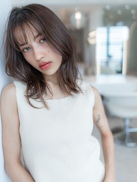 ドリップ バイ ハバナ 原宿(driP. by HAVANA) ☆20代30代大人可愛い斜めバングレイヤーカットシルキーベージュ