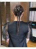 ロングヘアセット/カチモリ/韓国/結婚式参列セット