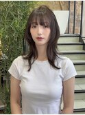 オリーブグレージュ/ハッシュレイヤーカット/韓国ヘア 吉祥寺桜