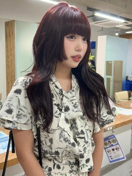 ムーン バイ ケンジ(moon by KENJE) hinari/ワインレッド/ブリーチなしダブルカラー