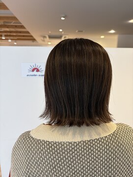 アズールサン 草加西口店(azule-sun) ハイライトカラー,ベージュ系カラー,ミニボブ【草加】