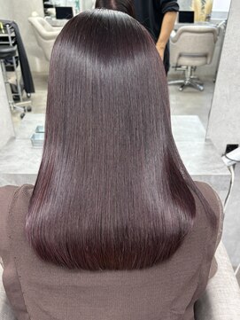 ランド 千葉(land) 髪質改善カラー　深めピンク