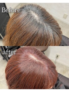 アビアン 打出店(avien) 明るい白髪染め白髪ぼかし