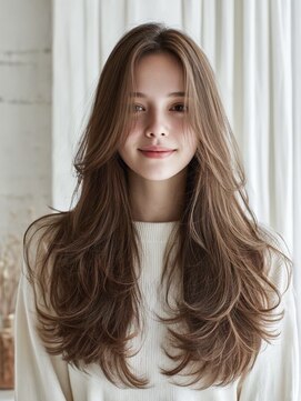 ヴィッカエコル (vicca 'ekolu) シンメトリー/小顔レイヤーカット/バタフライカット/パーマ