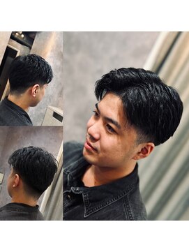 センターパート /メンズショート