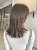 ミディアムレイヤー”レイヤーカット*髪質改善*透明感ベージュ