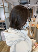 ナチュラルボブ【20代/30代/イルミナカラー/縮毛矯正/髪質改善】