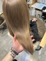 ブランニュー オーバー 難波店(Brandnew over)&nbsp;ミルクティーカラー　ケアブリーチ