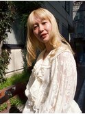 名古屋/ミルクティーブロンド/ダークブルー/デジタルパーマ