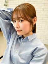 ザ シー 海老名(The C) レイヤーカット 顔周りカット グレージュ 透明感カラー