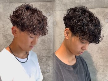 スタイル スマート サロン(STYLE smart salon)の写真/朝のセットが簡単にキマる。メンズカット×メンズパーマで作るトレンドヘア。藤沢/シャドウパーマ/眉毛