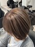【白髪改善】伸びても気にならない白髪ぼかしハイライト+カット+TR￥16980