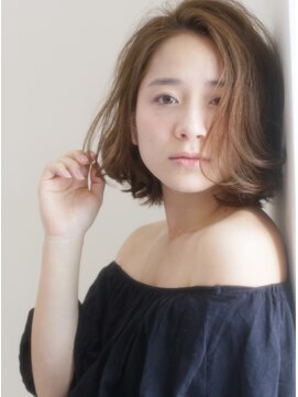 キース ヘアアンドメイク 恵比寿(kith. hair&make) kith.本田×ルーズカジュアルミディ