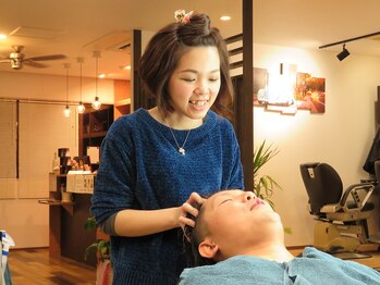 ボンズ ヘアー(Bonds hair)の写真/【下祇園】リラックスしながら健康的な頭皮に導くプロの技にファン多数！特別ケアで心と髪をリフレッシュ★