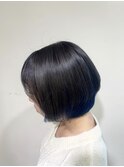冬のインナーカラー,イヤリングカラー,ショートボブ[草加駅]