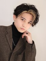 ネイビー(NAVY)&nbsp;色気満載 耳かけ センターパート