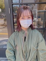 ココモ(KOKOMO) ボブ×インナーピンク♪