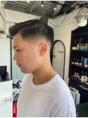 ツイストスパイラルツーブロック刈り上げフェード[小岩バーバー]