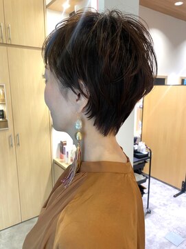 アールヘア ナチュラルアンドオーガニックサロン 大人ショート×オーガニックカラー×絶壁解消×30代40代50代