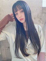 ルービック 奈良(Rubik's)&nbsp;ブルーブラック/ミニウルフシースルー前髪ワンホン韓国