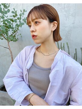 ノク(nok) 耳掛けぷつっとミニボブ_ネビージュこなれミディ