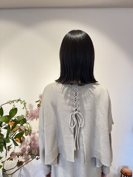 ノハナ(nohana) 【似合わせカット】おとな可愛い切りっぱなしボブ