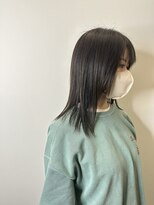 ゼンドットカラスマ(Zen.karasuma) ミディアムストレート×タテムラハイライト