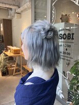 アソビ 表参道(ASOBI) ダブルカラー 透明感 ブルーカラー