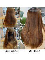 モーブ(MAUVE)&nbsp;髪質改善【美髪矯正】ビフォー・アフター