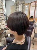 艶髪重めショートボブ