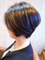 カミビトグロウ(kamibito glow) 20代30代40代髪質改善カラーダークブラウン艶感ショートボブ