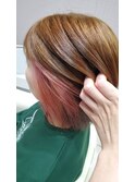 インナーカラーピンク